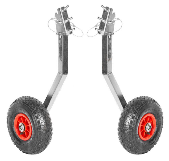 Колеса транцевые Горизонт OT-260 (ZN) (оцинковка, универсальные - откидные)