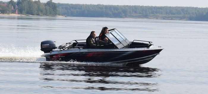 Алюминиевая лодка Wellboat 45АU