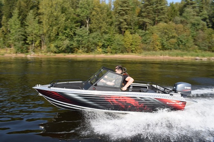 Алюминиевая лодка Wellboat 45АU