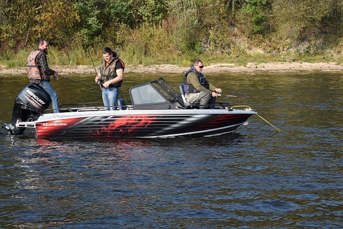 Алюминиевая лодка Wellboat 45АU