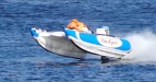 Надувной катамаран Badger FS 380 Blue&White