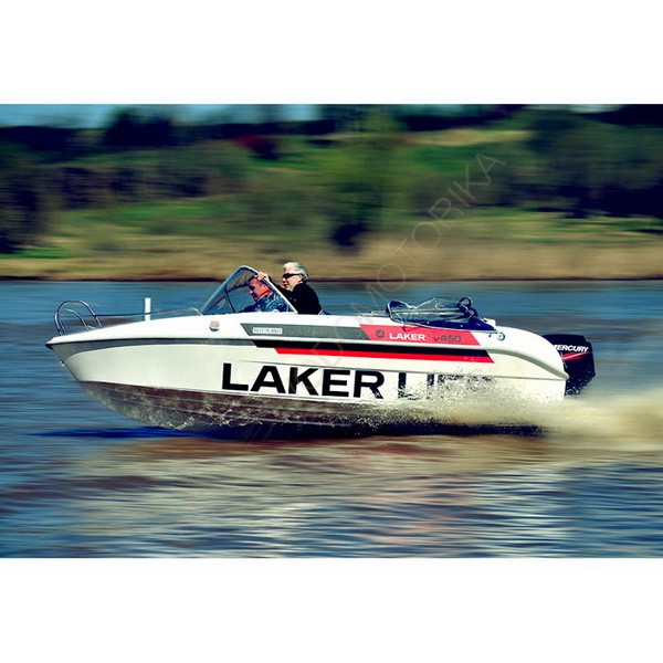 Лодка стеклопластиковая LAKER V450 Премиум (белый)