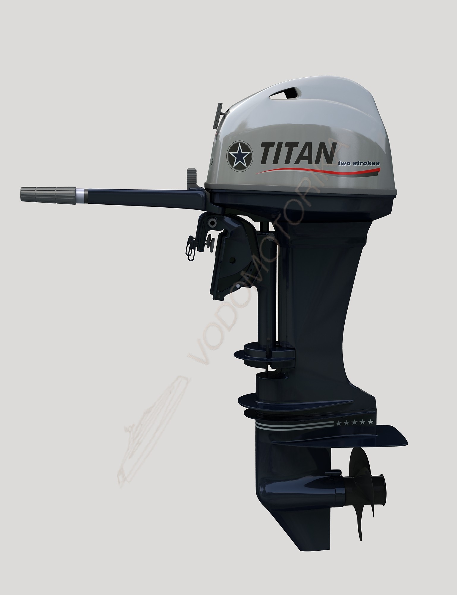 Лодочный мотор TITAN TW40AMHL 40 л.с. двухтактный