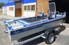 Алюминиевая моторно-гребная лодка Охотник 450К