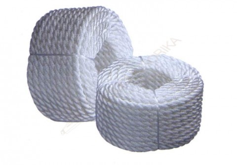 Канат LAKER POLYESTER MULTIFILAMENT ROPE 3 STRAND WHITE 20mm (5/8")