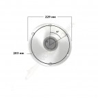Основание D229 мм/d73 мм, врезное для стоек Plug-in
