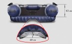 Двухкорпусная надувная лодка Флагман DK 420 Jet