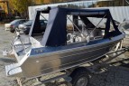 Алюминиевая лодка Алюмакс-435 с консолью